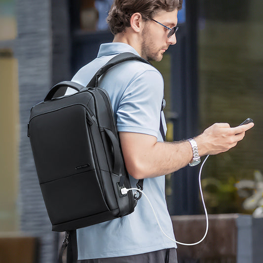 Backpack men's USB charging computer bag